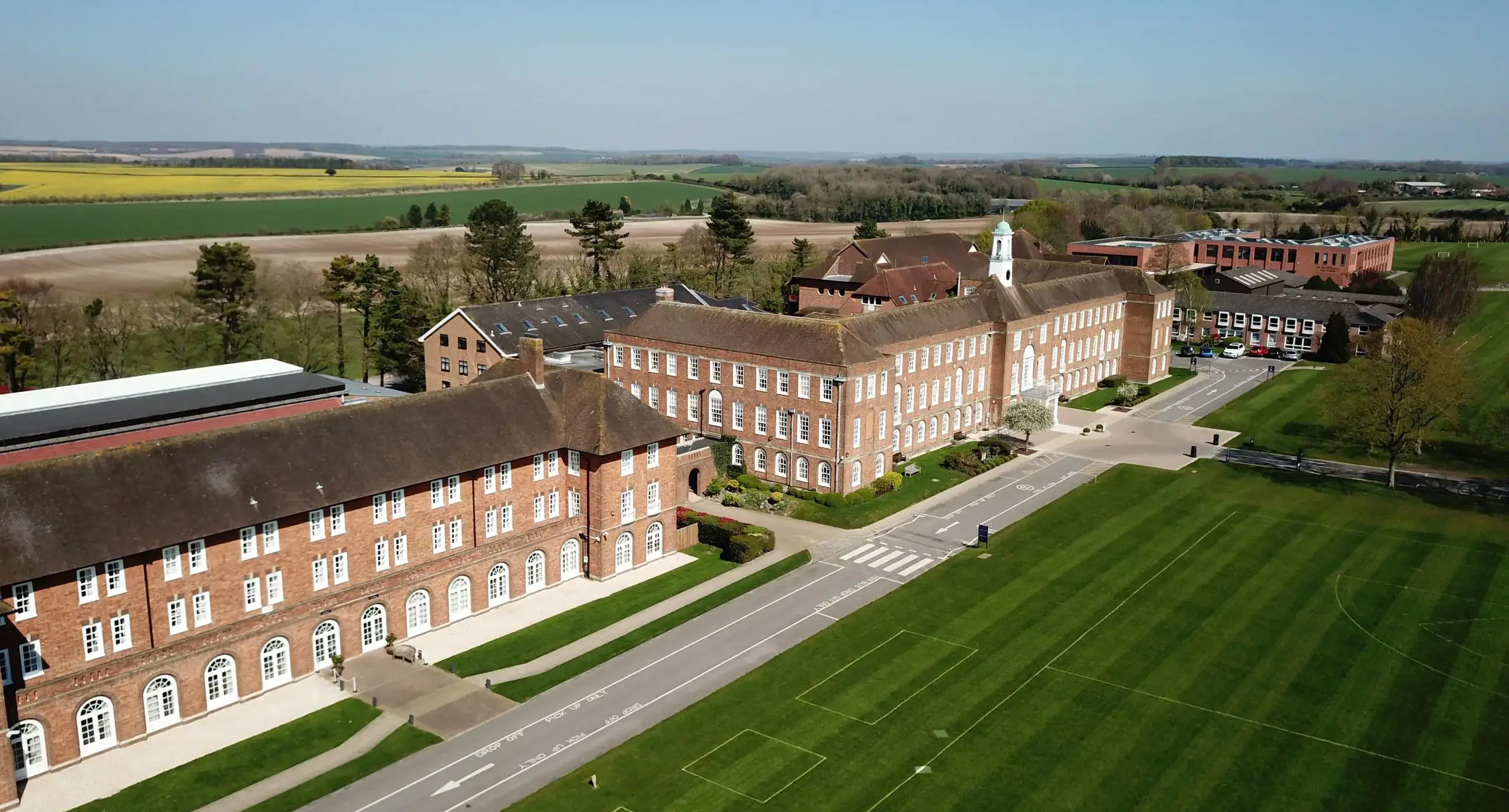 Aerial view of St Swithun's school