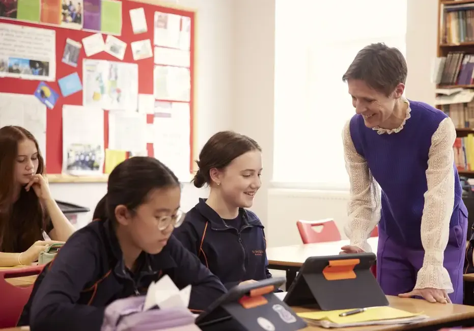 Jane Gandee, headmistress at St Swithun’s School Winchester  teaching