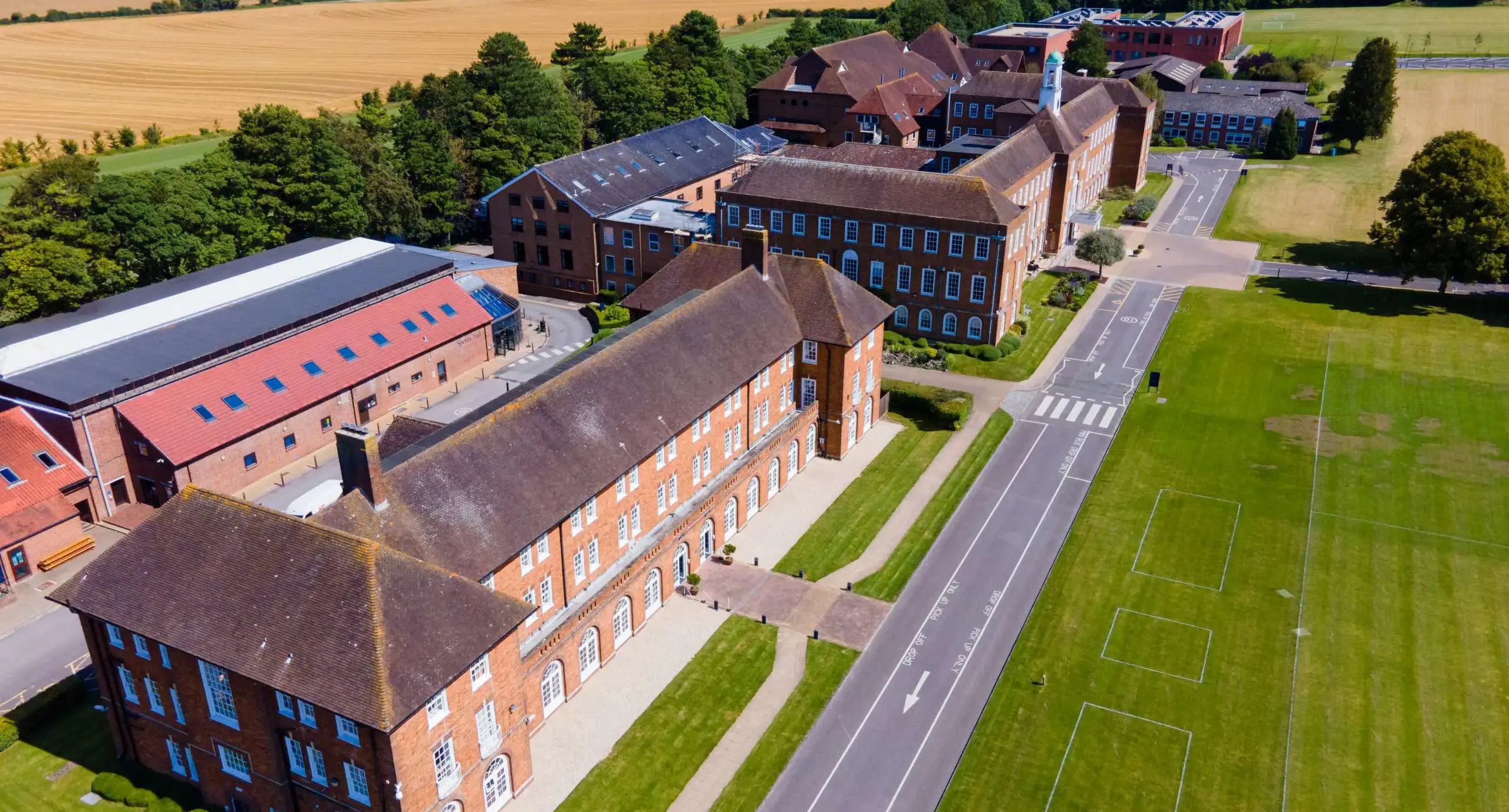 St Swithun's school from above