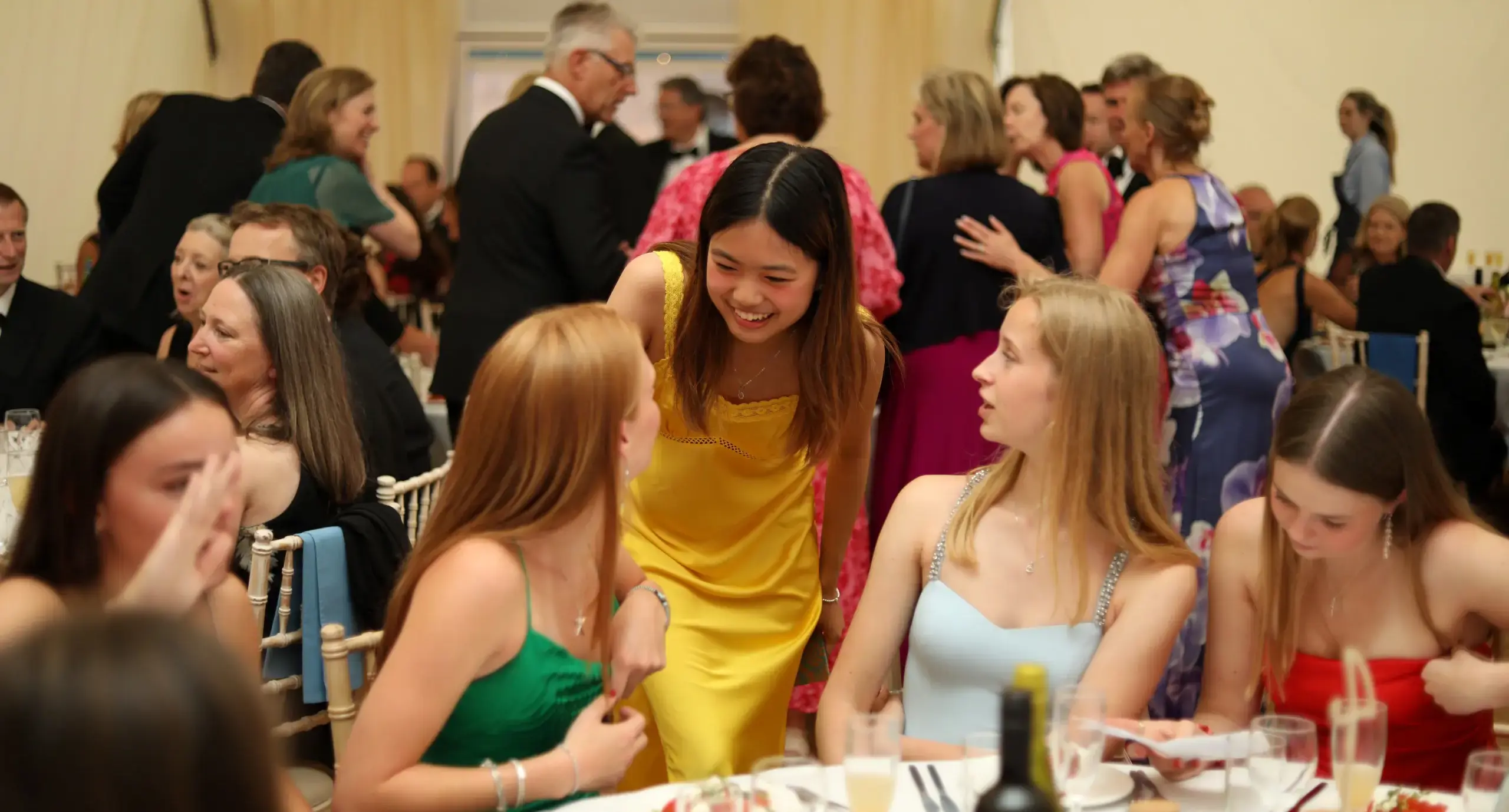 Sixth formers in formal dress