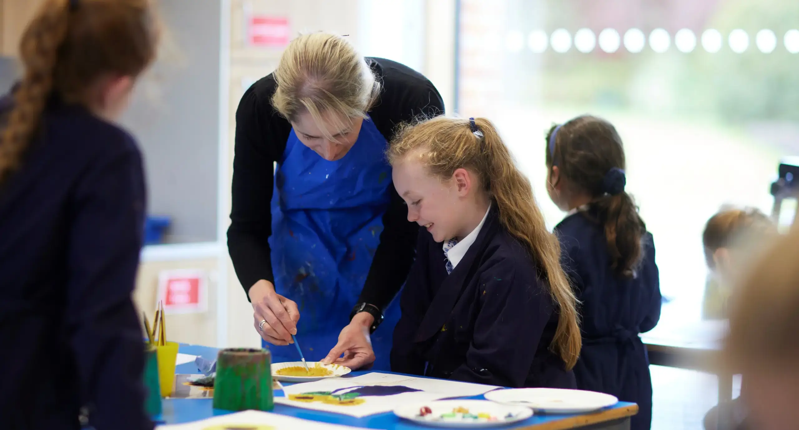 St Swithun's prep students in class