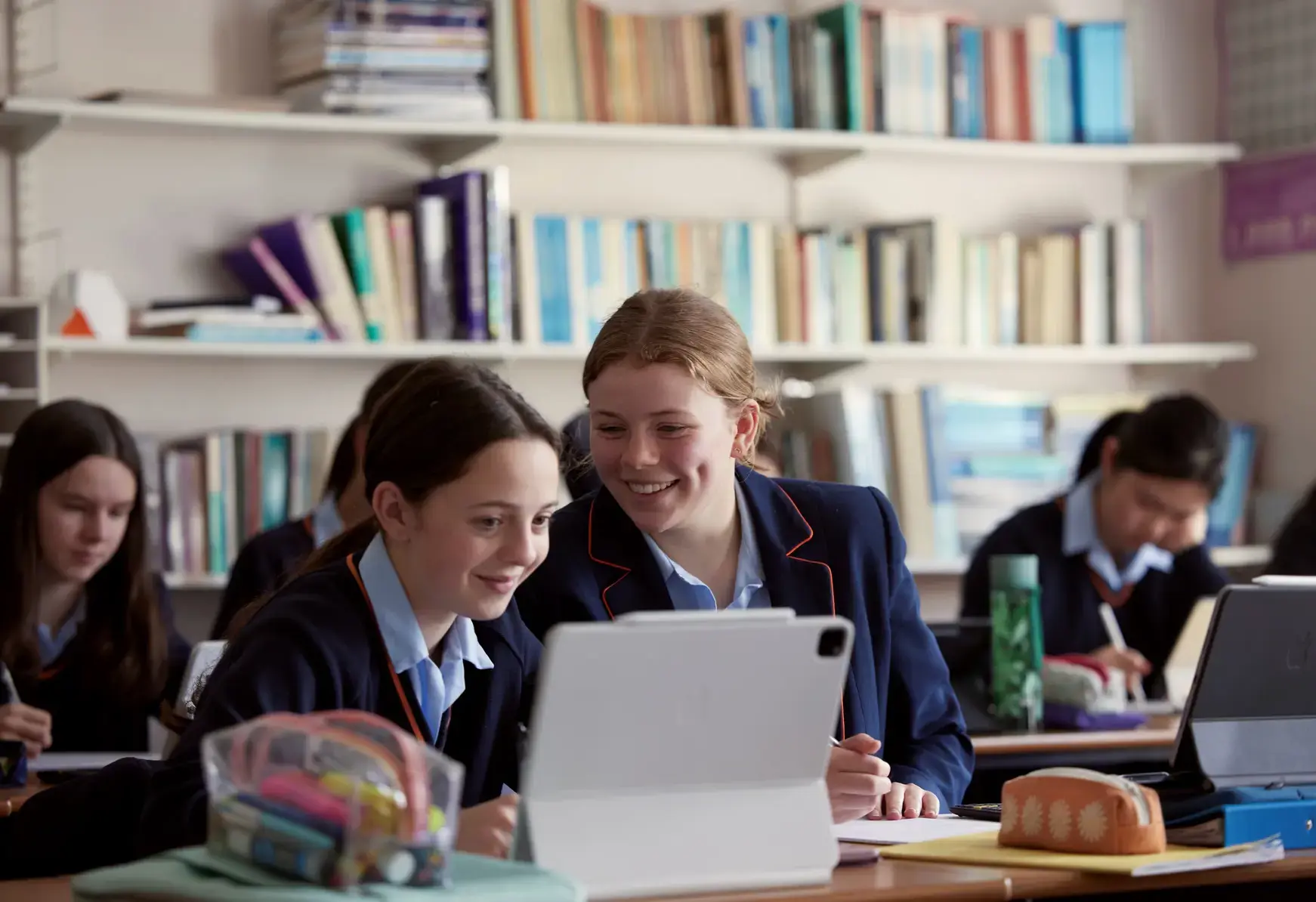 Pupils working in class