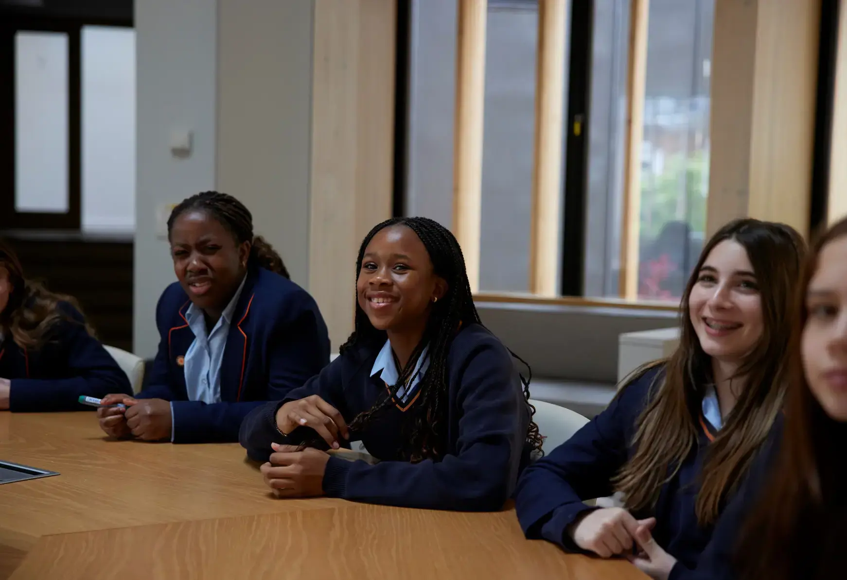 Students paying attention in lesson