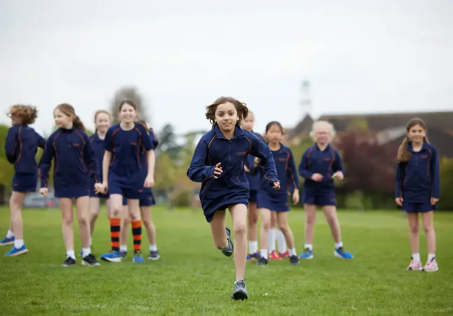 Students playing sports