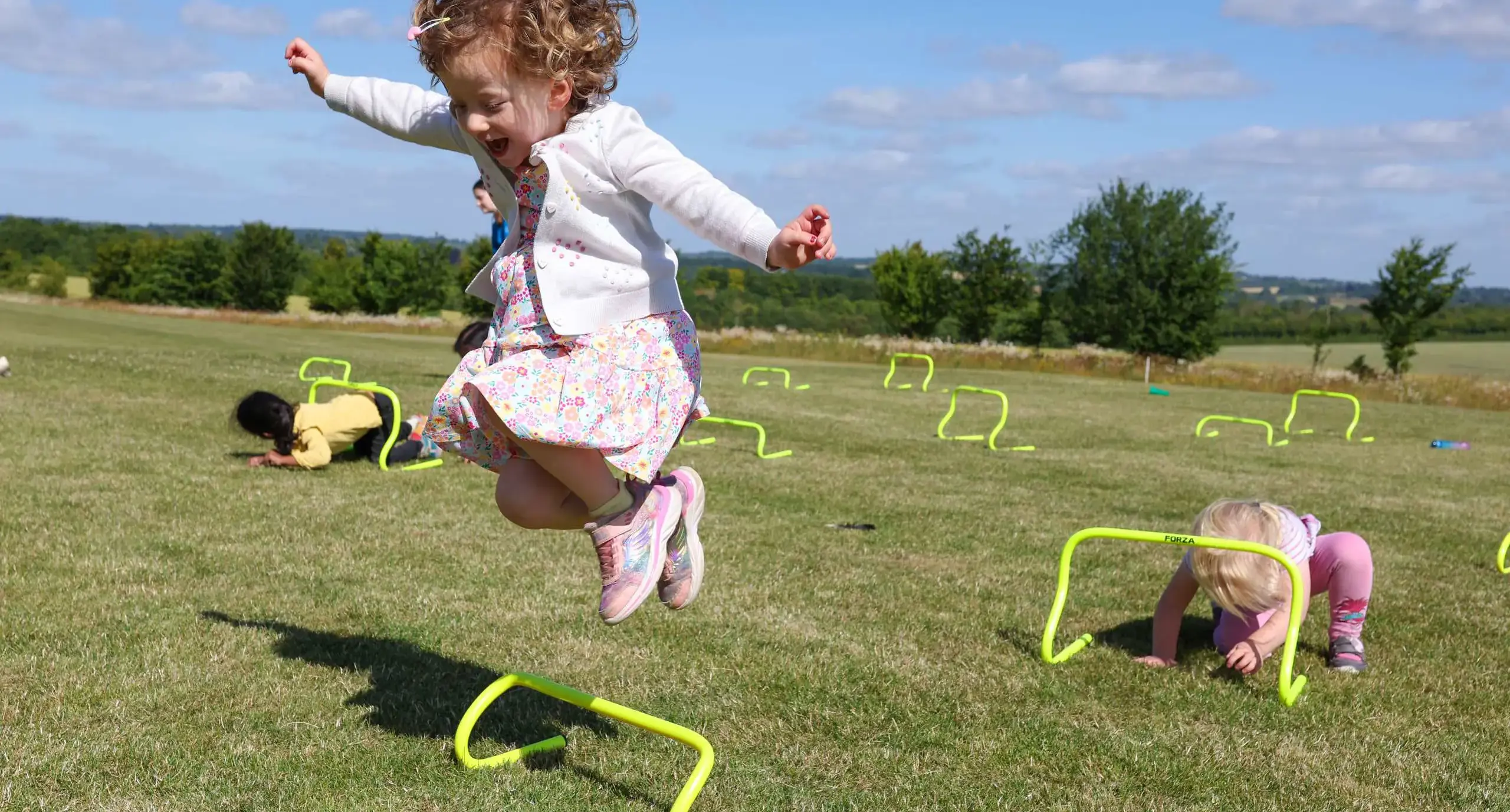 St Swithun's prep student takes part in outdoor activity