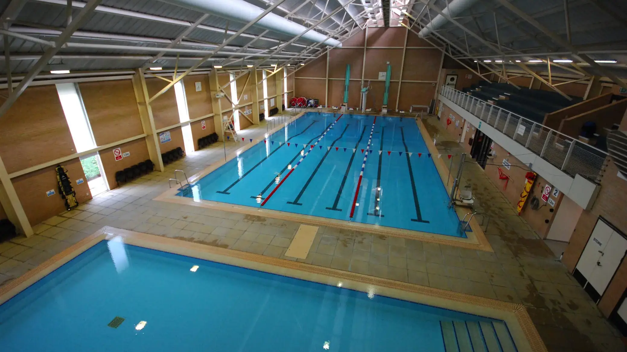 Two indoor swimming pools